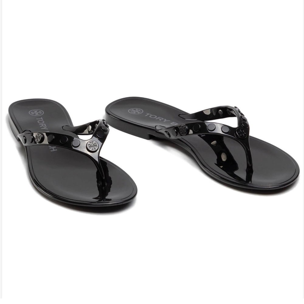 Tory Burch Studded Jelly Flip Flops